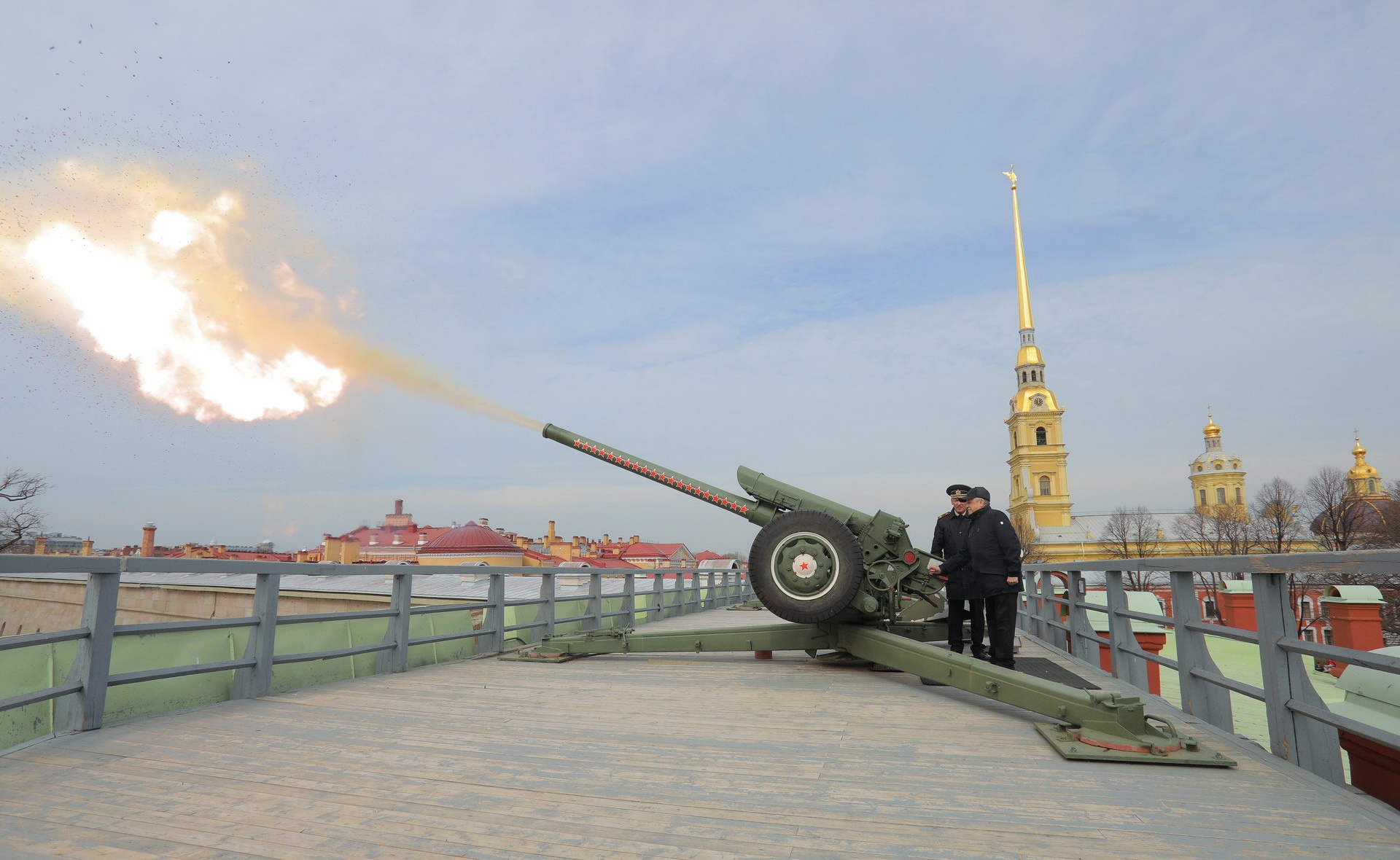 пушка на петропавловской крепости